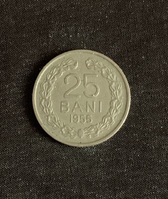 Moneda 25 bani 1955 RPR foto