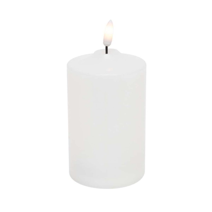 Lumanare LED pentru exterior cu lumina fixa alba calda temporizator ON/OFF timer 2xAA HOME