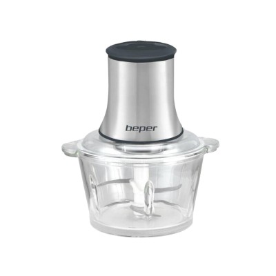 Tocator chopper Beper, 500 W, 21.5 x 18 x 26 cm, 1.5 l, sticla/ABS, lame inox, 2 viteze foto