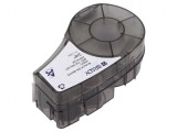 Bandă Etichetare BRADY 19.1mm x 6.4m, Albă cu Caractere Negre, cod: 142797