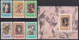 Turks şi Caicos 1977 - 400 de ani de la nașterea lui Rubens, Serie + Colita, MNH, Nestampilat