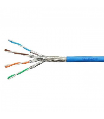 Cablu FTP Cat6a 8 fire din cupru 4x2xAWG23/1 500MHz LSOH-3 Schrack foto