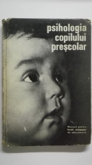 Psihologia copilului prescolar (manual, 1972) foto