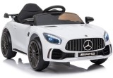 Masina electrica Mercedes AMG GT R, alb, Lean 6479