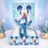 Cumpara ieftin Trusou Botez cu 8 Piese, Mikey Mouse cu Stelute, Culoare Albastru Regal - TB277