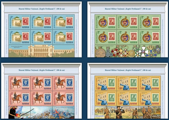 ROMANIA 2023 ZIUA MARCII POSTALE ROMANESTI minicoli 6 serii + 3 tabsuri LP.2425