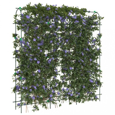 vidaXL Spalier grădină plante cățărătoare cadru U 181x31x182,5 cm oțel foto