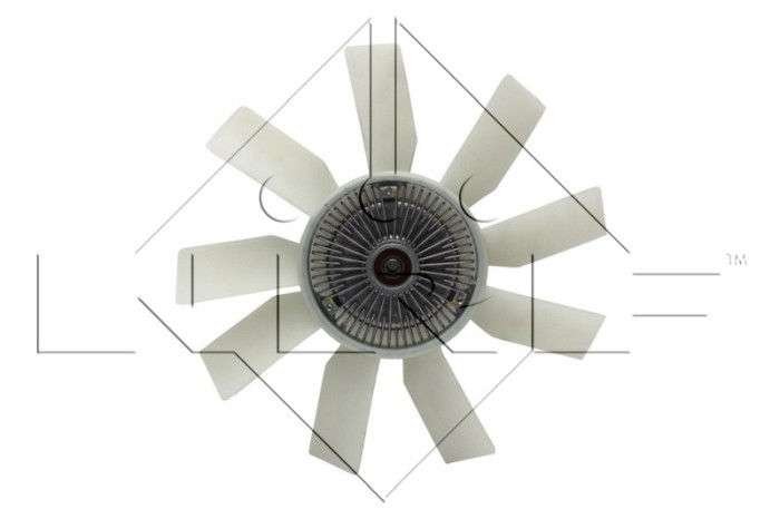 NRF 49543 FULL KIT Cupla, ventilator radiator