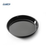 Tava Rotunda Emailata Otel 32x4 cm Heinner, Rezista 800&deg;C, Masina Spalat Vase