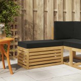 vidaXL Bancă de exterior Alb 80 x 43 x 45 cm Lemn Solid de Acacia 901690