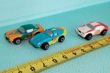Set 3 Micro Machines Galoob Hasbro 1994 LGT Shelby Cobra Daytona Coupe Chevrolet Camaro 71 Ford Thunderbirds Super Coupe 3 cm/1.5cm h 1 cm RR