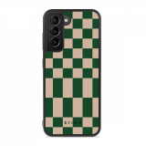 Husa Samsung Galaxy S22 - Skino College Tile, Verde &ndash; Bej