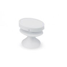 Suport pentru telefon ventuza, loc de infasurat cablu, 4 cm, alb