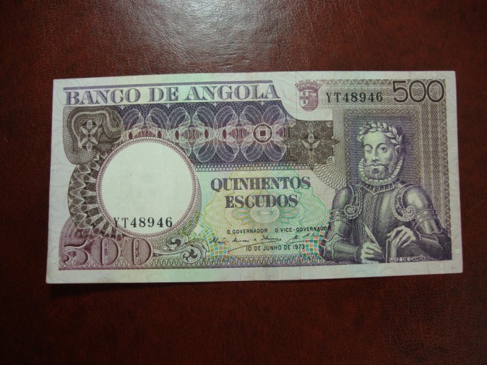 ANGOLA 500 ESCUDOS 1973