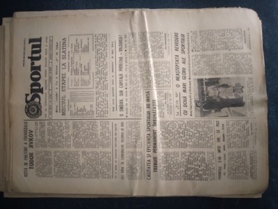 ZIARUL SPORTUL 8 OTOMBRIE 1983 foto