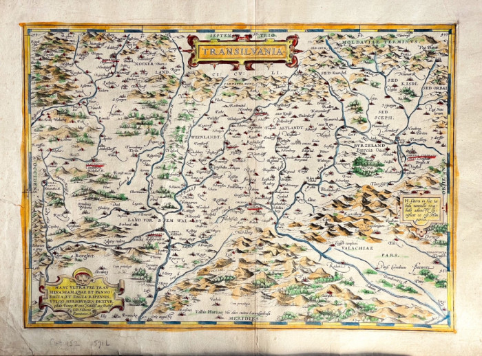 Harta veche Transilvania