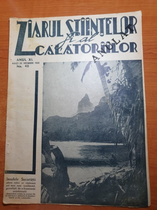 ziarul stiintelor si al calatoriilor 24 noiembrie 1936-secretul piramidelor