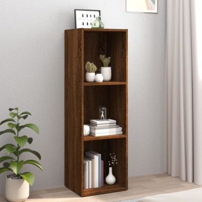 Gossi biblioteca/dulap tv, stejar maro, 36x30x114 cm, lemn prelucrat foto