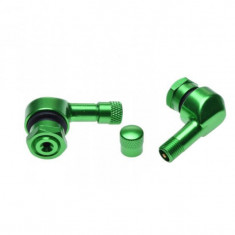 Set 2 valve demontabile roata moto, culoare verde Cod Produs: MX_NEW ASOT418C