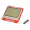 Shield LCD 84x48 tip Nokia 5110 cu backlight alb OKY4025