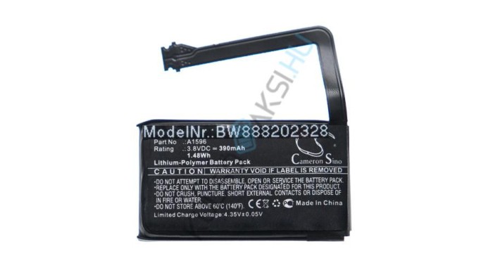 &Icirc;nlocuire baterie pentru căști wireless VHBW pentru Apple A1596 - 390 mAh 3,8 V Li-polimer