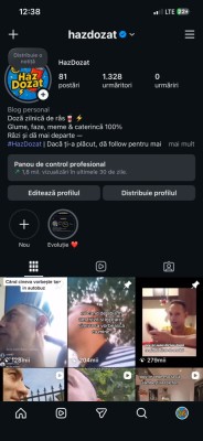 Vand cont de instagram foto