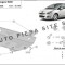 Scut metalic motor Peugeot 5008 fabricat incepand cu 2009 APS-18,199
