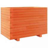 Cumpara ieftin Jardiniera gradina, maro ceruit, 70x40x49,5 cm, lemn masiv pin