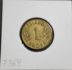 Islanda 1 krona 1963 foto