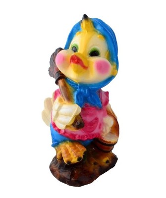 Statueta decorativa, Pui, Multicolor, 46 cm, DVSA091 foto