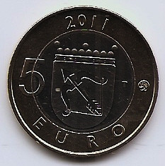 Finlanda 5 Euro 2011 (Provinciile Finlandei - Savonia) KM-162 (1)