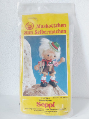 Jucarie veche mascota Knorr Seppl do-it-yourself anii 60-70 Germania colectie foto