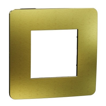 Rama Ornament 2M metal Schneider Unica Studio auriu negru NU280262M foto