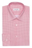 Camasa Barbati Rosie Bumbac 100% Slim Fit cu Print C001SL, Fabricata in Romania