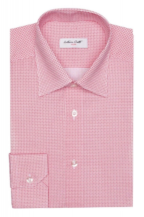 Camasa barbati rosie cu print C001SL