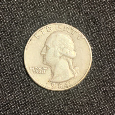 Moneda argint quarter dollar 1964