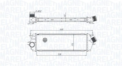 MAGNETI MARELLI 351319205340 Intercooler, compresor foto