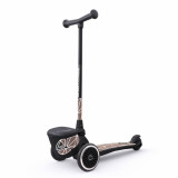 Trotineta copii pliabila, suport jucarie, Highwaykick 2 Lifestyle Brown Line, 2 ani +, pana la 50 kg, Scoot Ride, Scoot And Ride