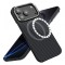 Husa MagSafe pentru Apple iPhone 17 Pro Max, Techsuit, Aramid Fiber, Neagra