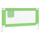Cumpara ieftin Balustrada de protectie pat copii, verde, 140x25 cm, textil