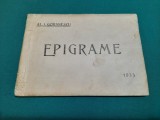 EPIGRAME/ AL.J. GORĂNESCU / 1933 * 3