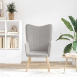 vidaXL fotoliu Gri deschis 62 x 67 x 95,5 cm Țesătura Sherpa 42001777