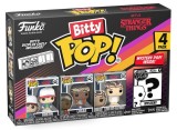Set 4 figurine - Pop! Bitty - Stranger Things: Dustin, Lucas, Eleven with Electrodes + Mystery Pop! | Funko