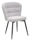 Mauro Ferretti Scaun Losanna Gri Set 2 Bucati cm 58X60,5X85 | Aosom Romania