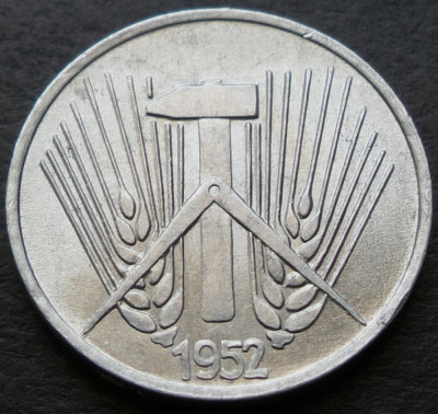 Moneda 1 PFENNIG - RD GERMANA/ GERMANIA DEMOCRATA, anul 1952 *cod 2873 A = A.UNC foto