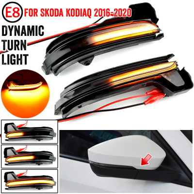 Set de 2 lampi led semnalizare dinamica/progresiva oglinda Xentech Light Skoda Kodiaq 12V foto