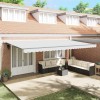 Copertină Retractabilă Automatică Alb 600 x 350 cm