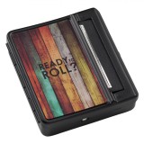 Husă Tutun cu Mecanism de Rulat, Ready to Roll, Metal, Negru, 8x2.5x9cm