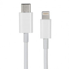 Cablu Date Si Incarcare USB Tip C La Lightning Alb foto