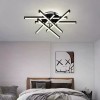 Lustra LED cu telecomanda FILO CADEN, 188W, Liniara, lumina Rece/Calda/Neutra, Dimabila, Negru, Alessandro DESIGN
